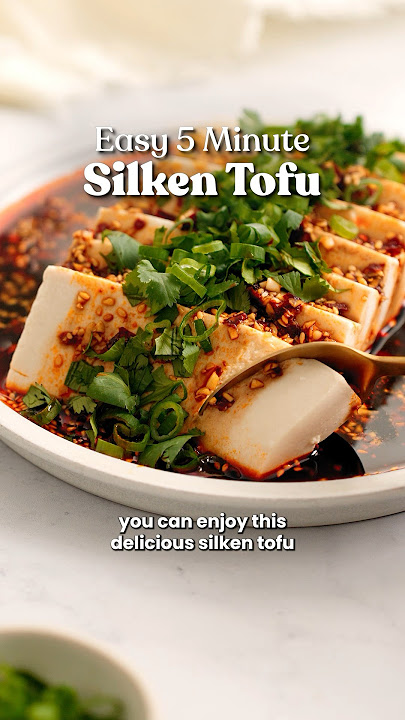 EASY 5 min Silken Tofu recipe 🤯