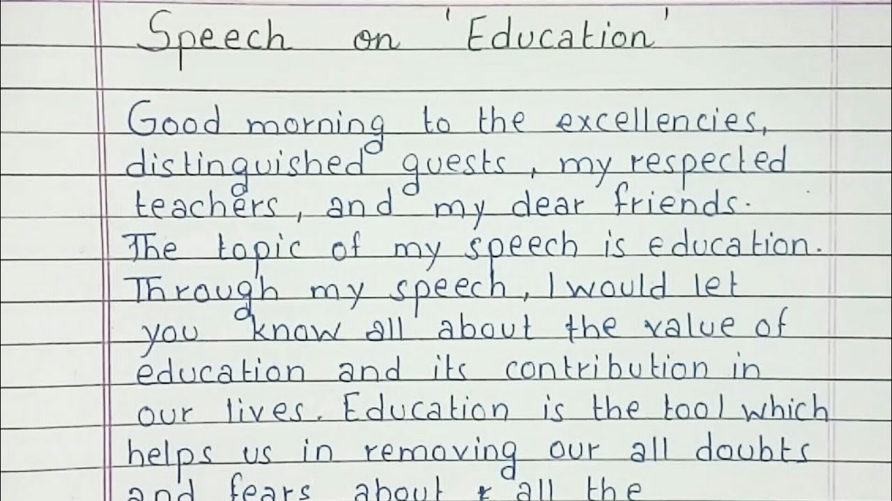 how to write a speech for school head boy