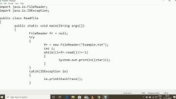 Java : Program on Reading Content From Files