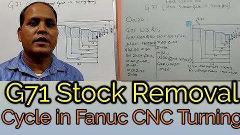 G71 stock removal in Turning (Fanuc). G71 Code stock Removal in Turning CNC machine. CNC PROGRAMMING