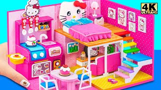 One Colored House!! Build Miniature Pink Hello Kitty House with DIY Kitchen Play Set from Cardboard by Miniature House 17,069 views 1 day ago 35 minutes