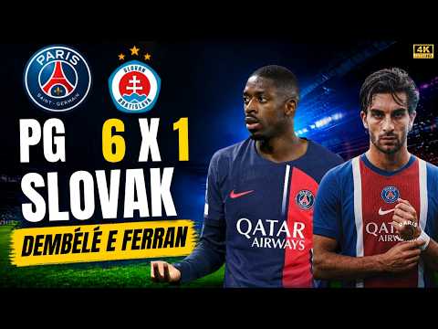 PSG vs Bratislava Highlights • DEMBÉLÉ & TORRES hattrick ! Champions League Highlights 4K