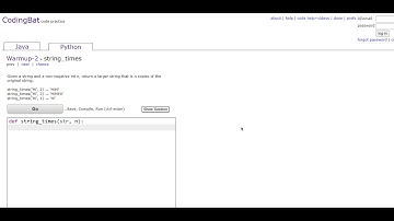 Warmup-2 (string_times) Python Tutorial || Codingbat.com