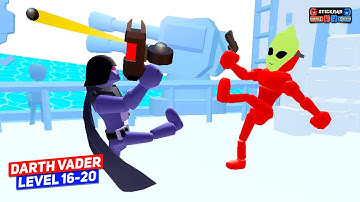 Darth Vader - Stickman Ragdoll Fighter (Level 16-20) Android Gameplay