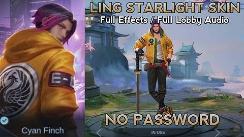 Ling Starlight Skin Script | Full Effects & Full Lobby Audio - No Password