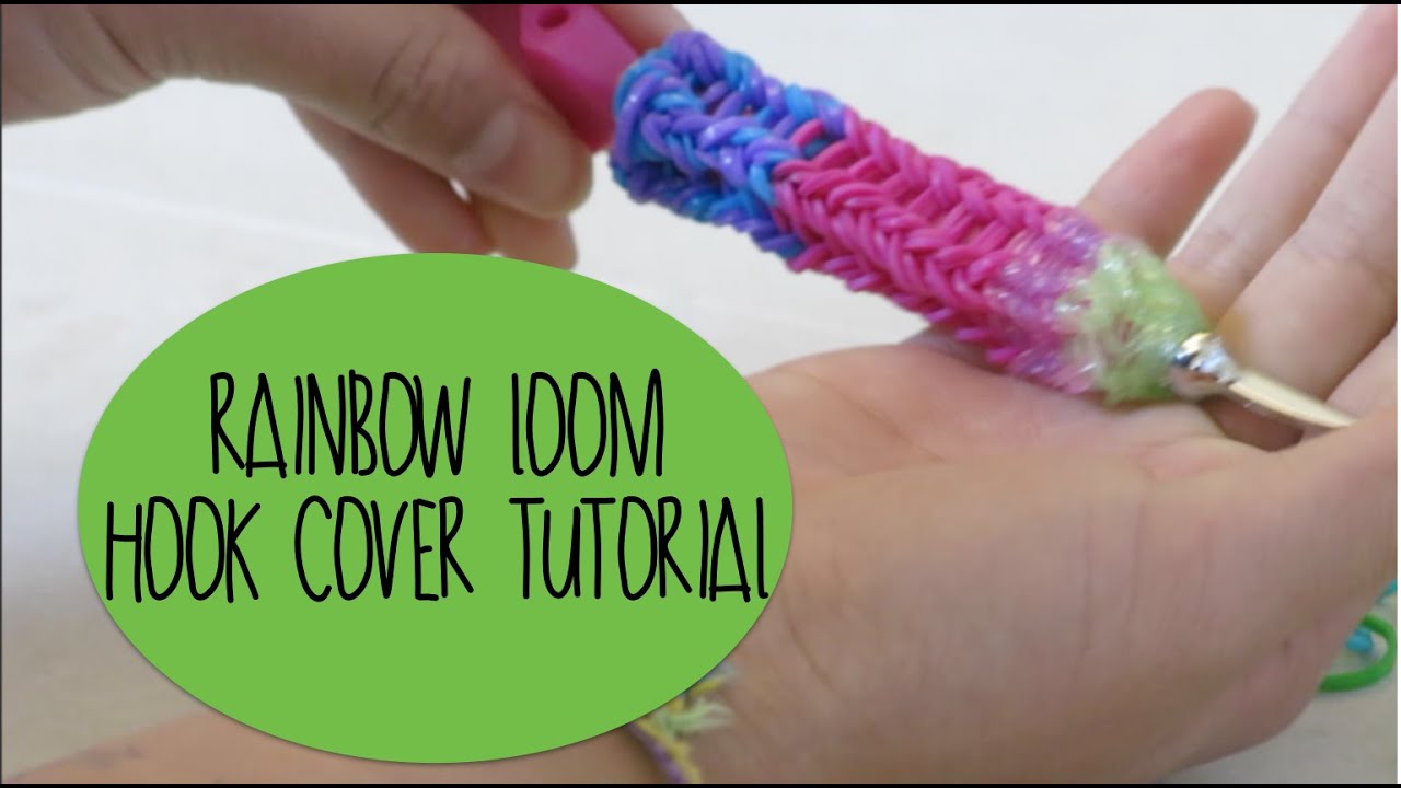 Perfect crochet hook grips with rainbow loom! Followed tutorial for pencil  grips from the parenting chann…
