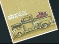 Spectrum Noir Sepia Coloring of Antique Truck from Memory Lane Stamp Set