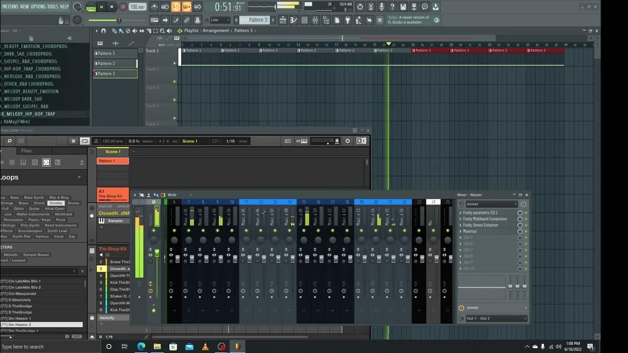 FL Studio And Maschine Together In A Beat Session YouTube