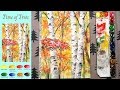 Landscape Watercolor - Time of Trees (sketch & color mixing, Arches) NAMIL ART