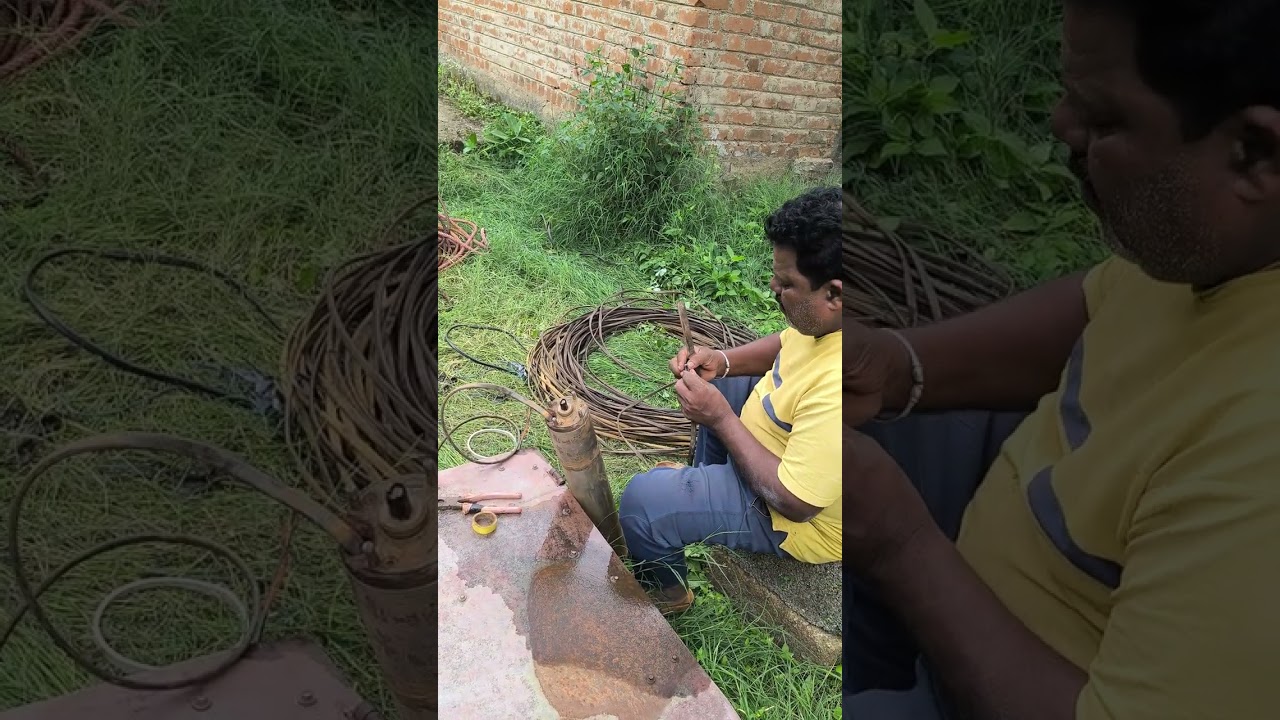 bore well silt cleaning by air compressor  repair 11-07-2025 NEW Casing PVC 6 inches pipe 