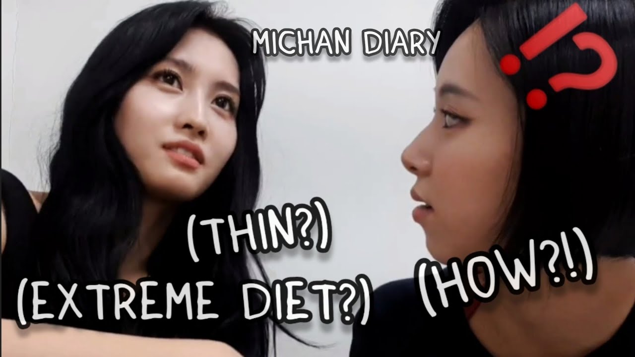 momo shares how she *maintains her weight* (ft. chaeyoung)