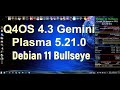 Q4OS 4.3 Gemini Plasma 5.21.0 Debian 11 Bullseye