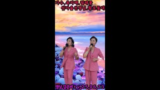❇️가수 옥자매-찔레꽃 섬마을선생님 황포돛대 원곡 백난아 이미자-사단법인 한국 향토음악인협회 서울시지회 마석 전통시장 야외공연장 정기공연 2025.06.23