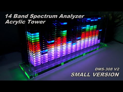 14 Band Spectrum Analyzer Small Version | Acrylic Tower