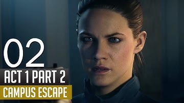 Quantum Break Act 1 Part 2 Campus Escape  Walkthrough LetsPlay Quantum Break PC Gameplay
