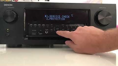Denon AVR fault when running Protection