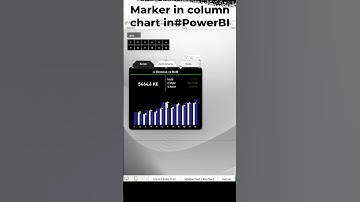 Marker in column chart in #powerbi #visualization