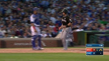 MIA@CHC: Riddle rips a two-run single to center