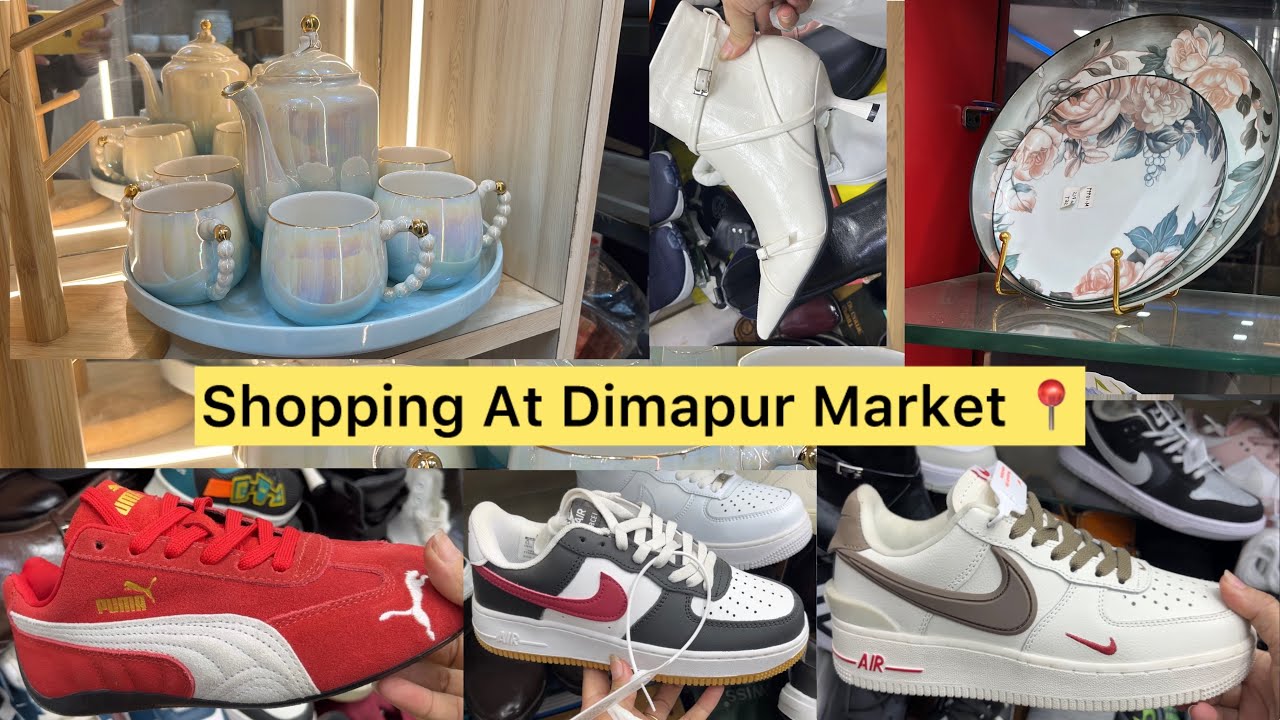 Покупка обуви 🥿 Посуда ☕️Зонтики ☂️И т.д. на рынке Димапур, Нагаланд