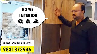 Q&A VLOG | HOME TOUR | 2BHK APARTMENT INTERIOR COST ! | ON GOING PROJECT @KOLKATA