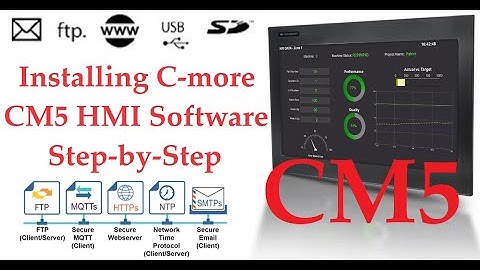 Installing C-more CM5 HMI Software Step by Step
