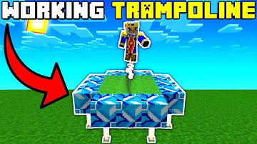 🦅 Minecraft: Working Trampoline Tutorial!