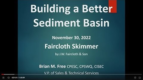Building a Better Sediment Basin  #ieca #erosion control
