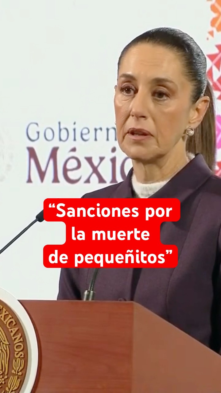 Sheinbaum anuncia sanciones por muerte de menores por bacteria Klebsiella #shorts