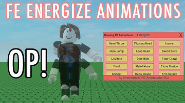 Roblox FE Script Showcase - Energize Animations GUI (R6 & R15)