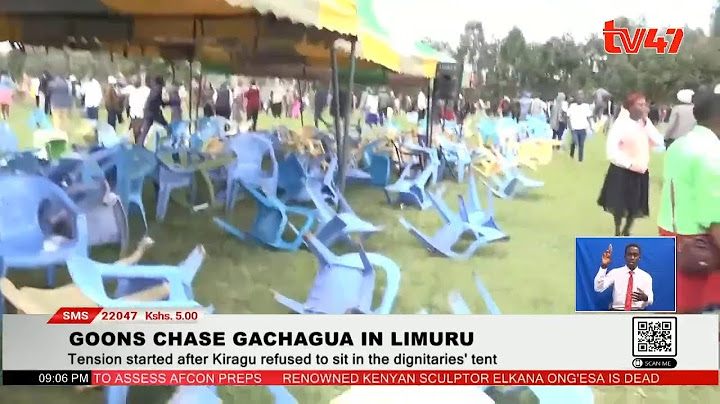 Former DP Gachagua blames the government for sponsoring goons to attack him in Limuru fracas