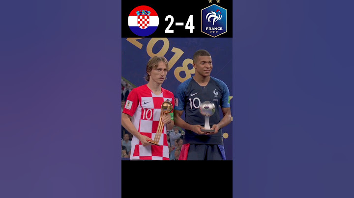 France Vs Croatia (4-2) Mbappe Vs Luka World Cup Final 2018 #youtube #football #shorts