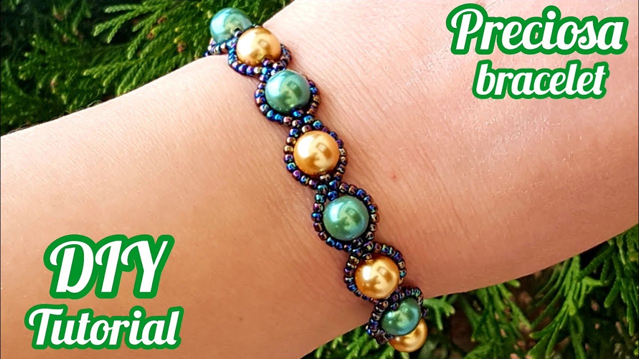 PRECIOSA bracelet/Pearls bracelet/Handmade jewelry/Easy bracelet making at home/Diy Beading