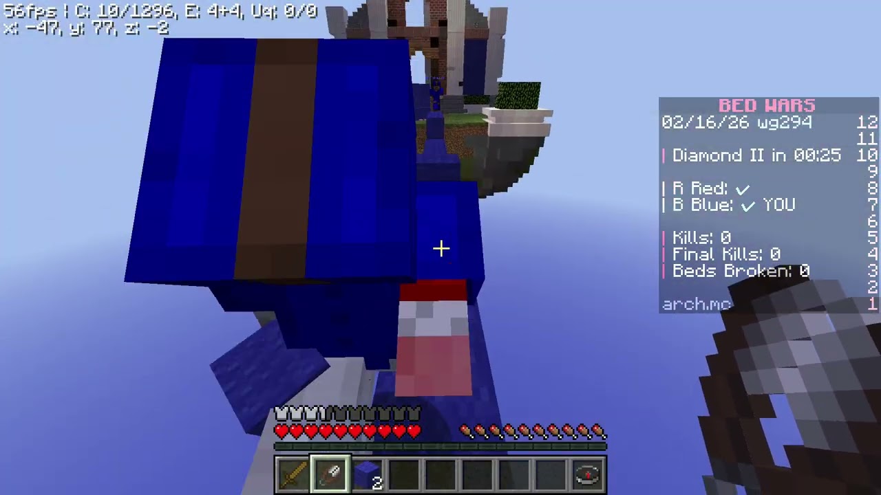 Tapping bedwar player with OG traps