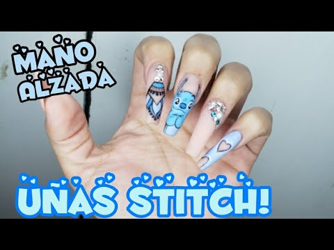 Uñas Stitch NAIL ART a MANO ALZADA / Paso a paso / Estilo Pinterest / -  thptnganamst.edu.vn