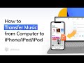 Transfer Music from Computer to iPhone In Few Seconds ⚡(With or Without iTunes)