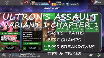 Ultrons Assault Variant 1 Chapter 1 Completion Guide | MARVEL CONTEST OF CHAMPIONS | MCOC |
