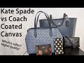 Kate Spade vs Coach Coated Canvas: Different Approaches to a High Quality Material