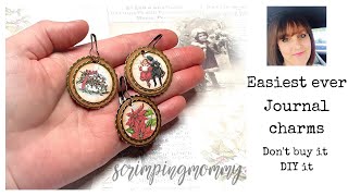 Easiest EVER journal charms don't buy it DIY it