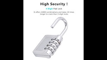 4-Digit Safe Pin Hand Bag Shaped Combination Padlock