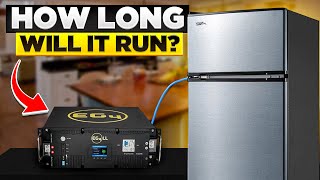 How long can a Server Rack Battery run a Fridge?