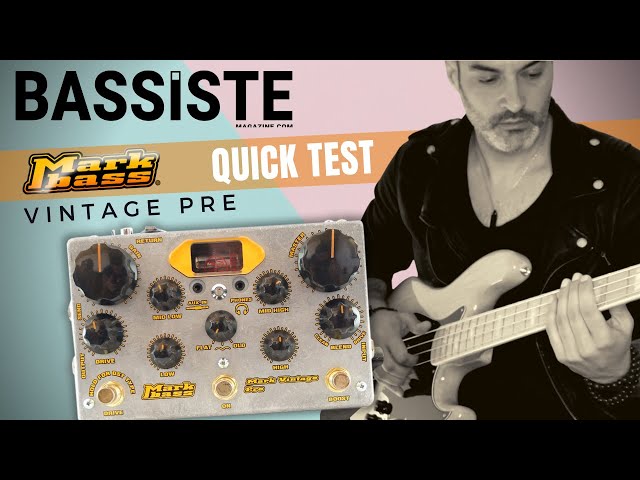 MARKBASS VINTAGE PRE - Quick Test - No Talk - YouTube