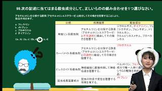 【動画講義】速報!H29登録販売者試験問題解説（問99）-奈良県