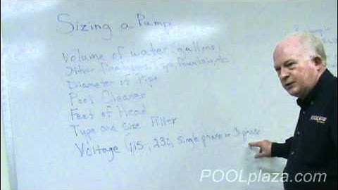 HowTo: Size a Pool Pump