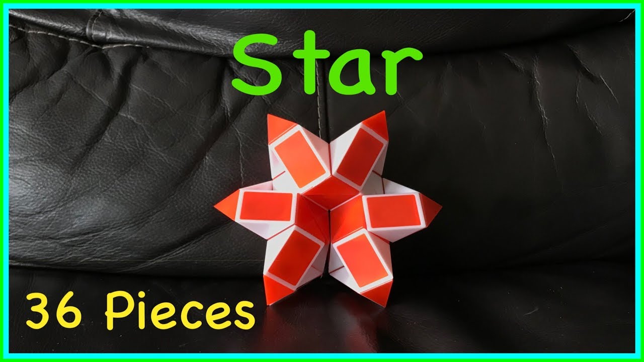 Er velkendte Legepladsudstyr Hav Rubik's Twist 36 or Snake Puzzle 36 Tutorial: How To Make A Star or Flower  Shape Step by Step - YouTube