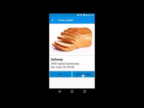 Food locator Android app