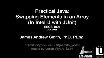 Practical Java: Swapping Elements in an Array (in IntelliJ with JUnit)