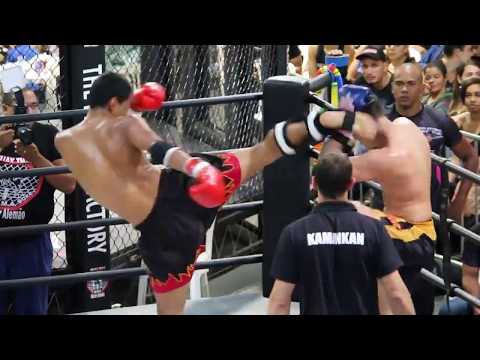 Amateur muay thai fight - alvaro henrique vs bruno giordano Correia - 80kg - TFF Muay Thai Open