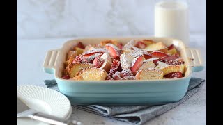 Make this Super Easy desert | STRAWBERRY BREAD PUDDING