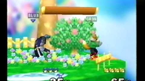 DDRKirby(ISQ) - 3-23,24-11 - SSBM - #12 - Green(Fox) vs. Blue(Marth).MPG