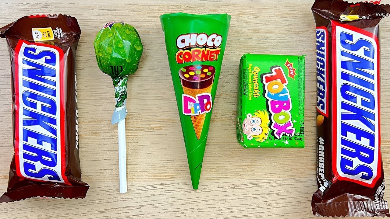 Colorful Candy Mix & Classic Snickers | Sweet Unwrap ASMR 🍫🎨